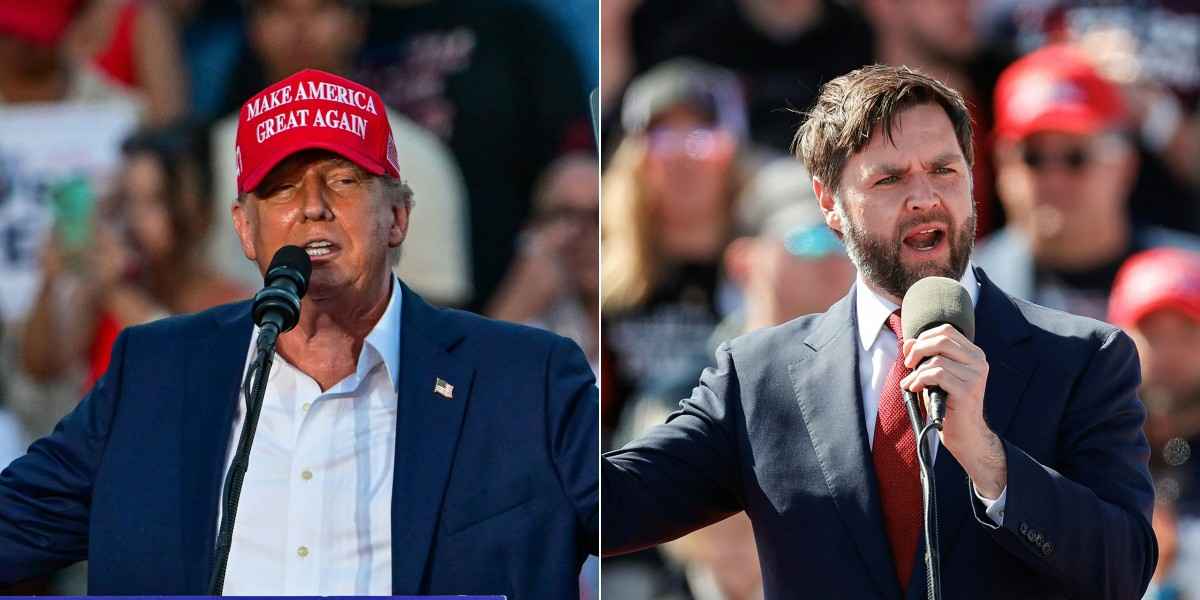 Mr. Donald Trump and JD Vance (right) are candidates for president and vice president of the Republican Party. Photo: AFP