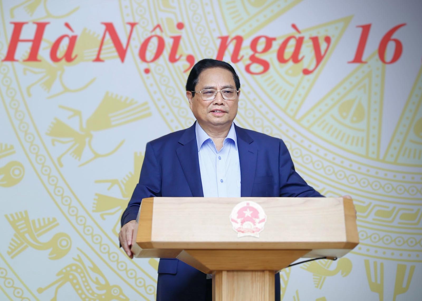 Thủ tướng Chính phủ Phạm Minh Chính phát biểu khai mạc hội nghị. Ảnh: Nhật Bắc

