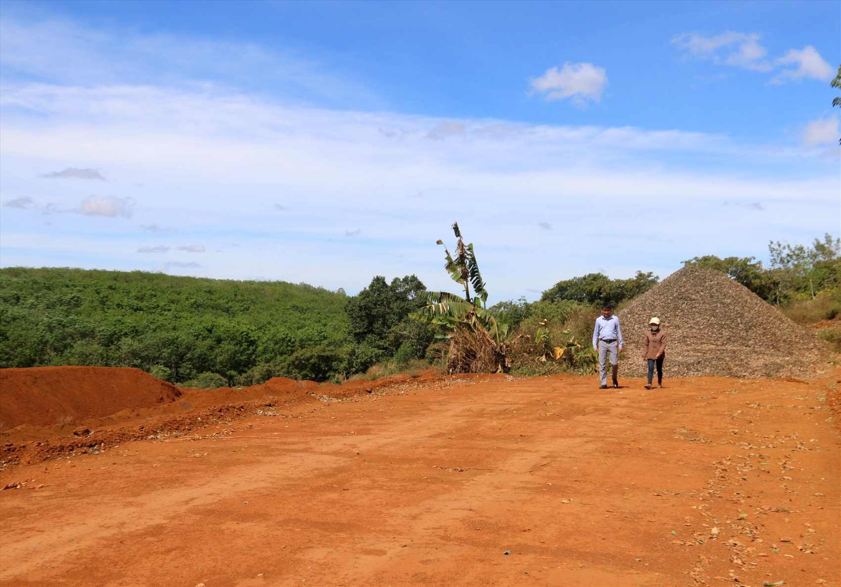 Dự án xây dựng Nhà máy xử lý rác thải ở huyện Đắk R'lấp đã được giải phóng hơn 95% diện tích mặt bằng. Ảnh: Bảo Lâm