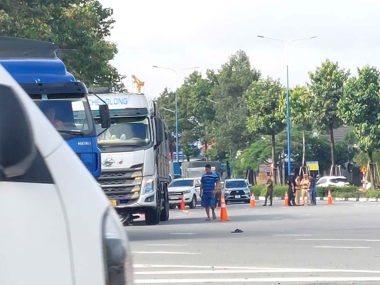 The scene of the accident caused an 82-year-old man to die at the scene. Photo: Duong Binh