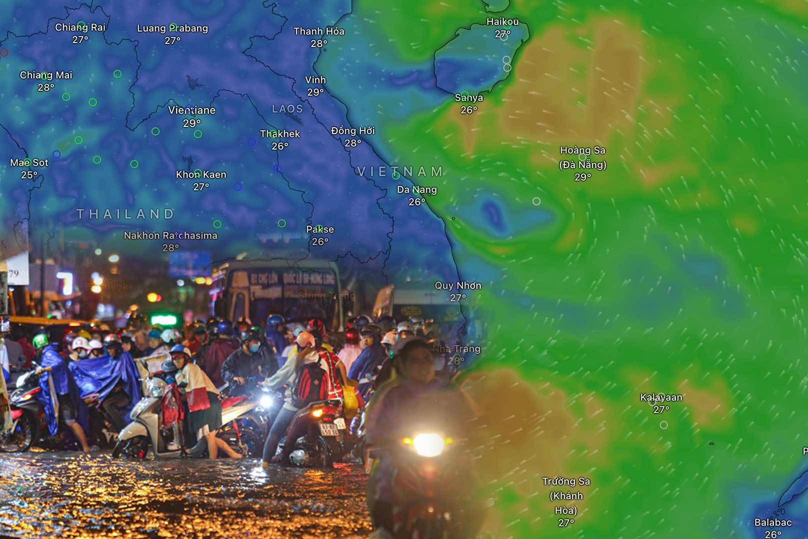 Dự báo mùa bão 2024 đang hoạt động mạnh dần lên. Ảnh: Vũ Linh