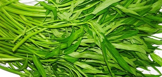 Rau muống tốt với người bình thường nhưng người có axit uric cao, bệnh gút nên hạn chế. Ảnh: Nghĩa Thanh