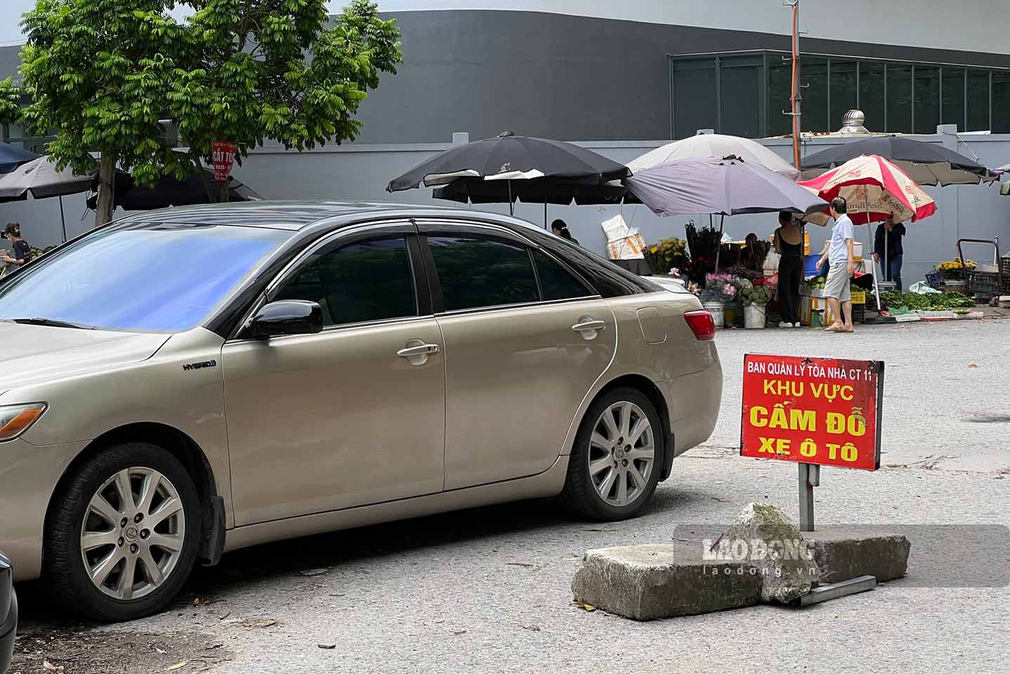 On small roads connecting residential clusters around the area, people have to place large concrete pillars to prevent vehicles from parking on the sidewalks and on the road.