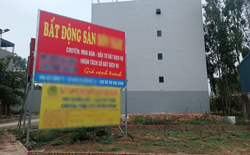 Phân khúc đất dịch vụ ở huyện Hoài Đức (Hà Nội) đang được nhà đầu tư quan tâm. Ảnh: Thu Giang