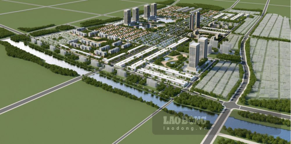 Overall perspective of Kien Giang new urban area. Photo: Thai Binh Department of Construction