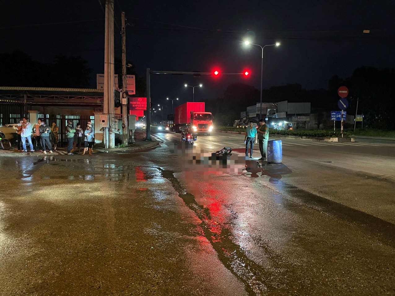 Scene of the accident. Photo: Dinh Trong