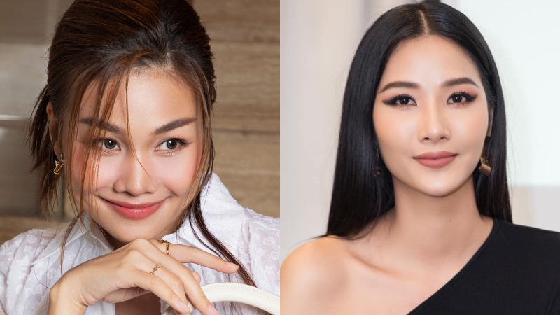 Thanh Hằng - Hoàng Thùy cuộc chiến tranh giành ghế nóng. Ảnh: Facebook nhân vật.