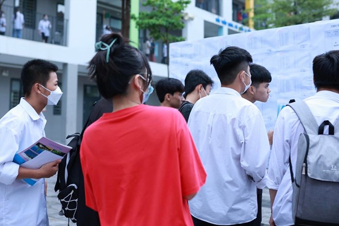 8h sáng 17.7, thí sinh sẽ biết điểm thi tốt nghiệp THPT năm 2024. Ảnh: Minh Hà