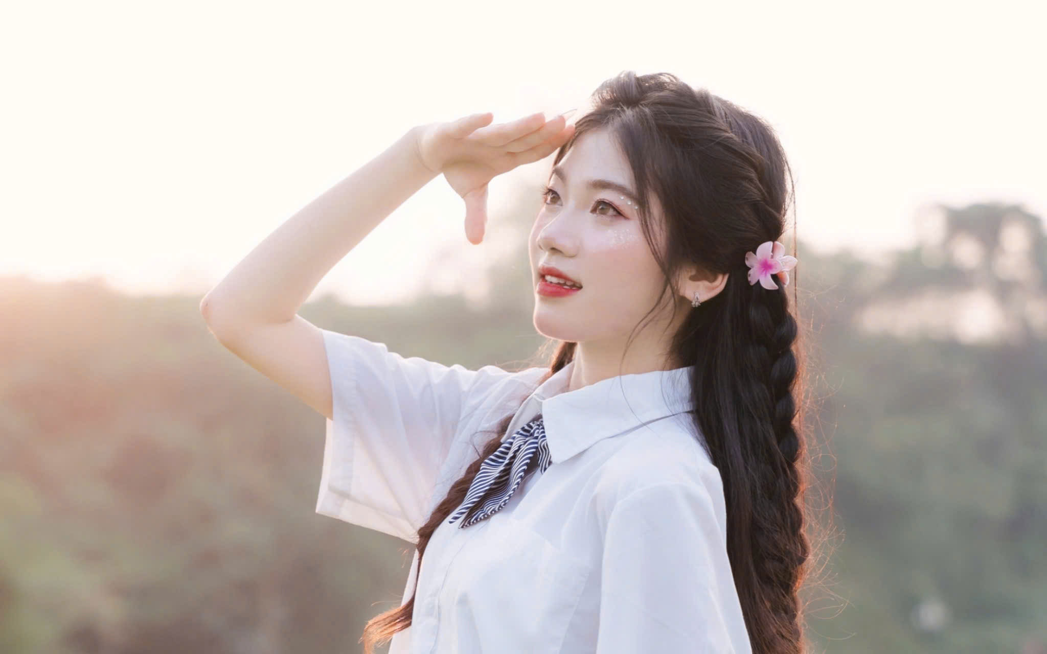 Nữ sinh đạt điểm 10 môn Ngữ văn tại Nam Định. Ảnh: Nhân vật cung cấp