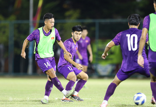 U-19ベトナム代表は、2024年U-19東南アジア選手権でかなり厳しいグループに位置しています。写真:VFF