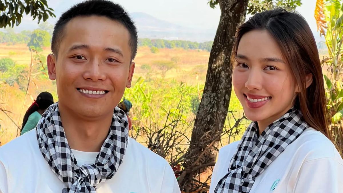 Quang Linh Vlogs và Thùy Tiên. Ảnh: Facebook nhân vật