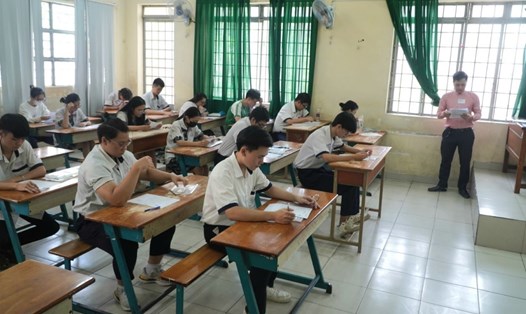 Thí sinh dự thi tốt nghiệp THPT năm 2024. Ảnh: Chân Phúc