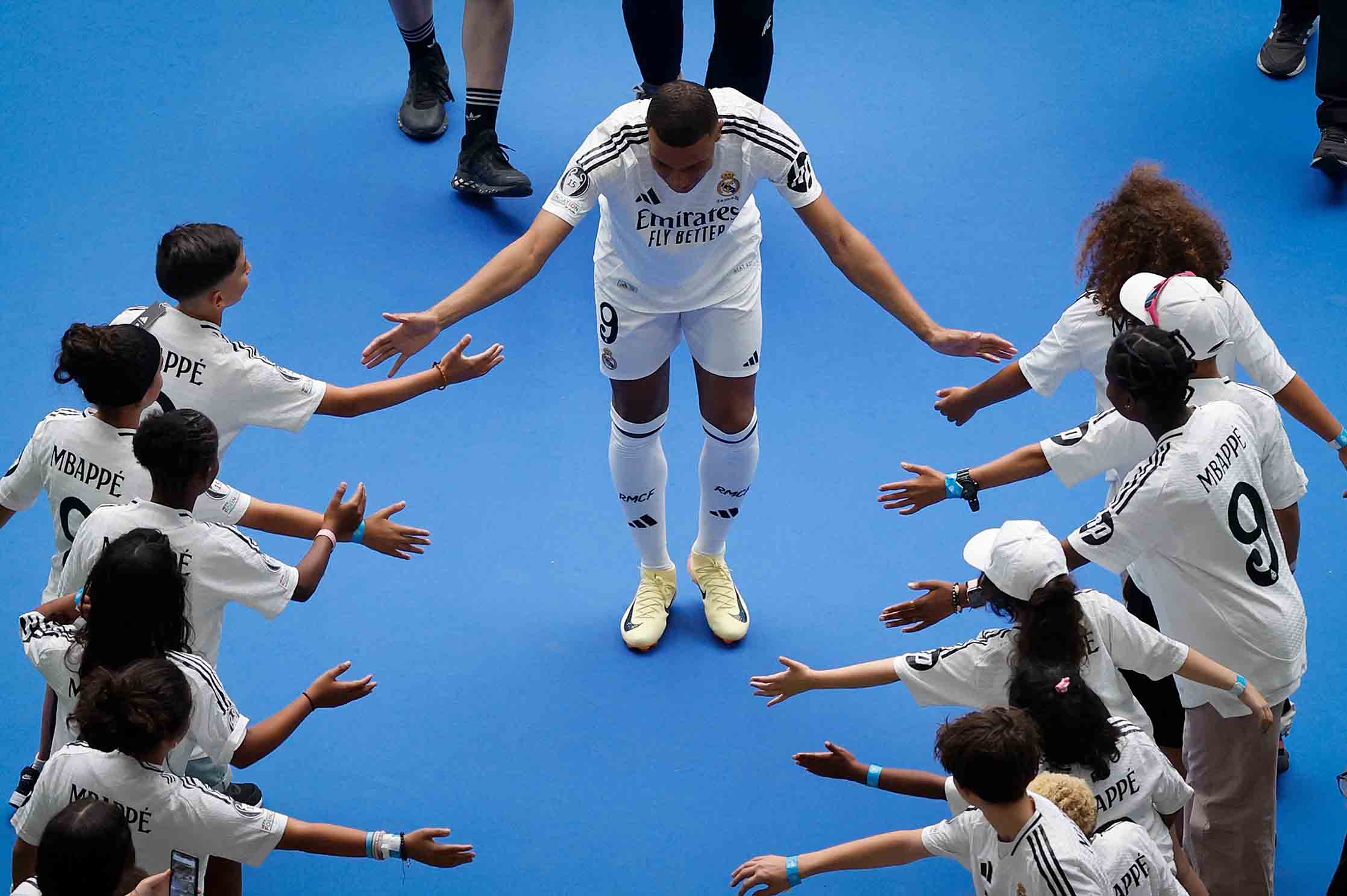 Kylian Mbappe has now become the idol of millions of children. Photo: AFP