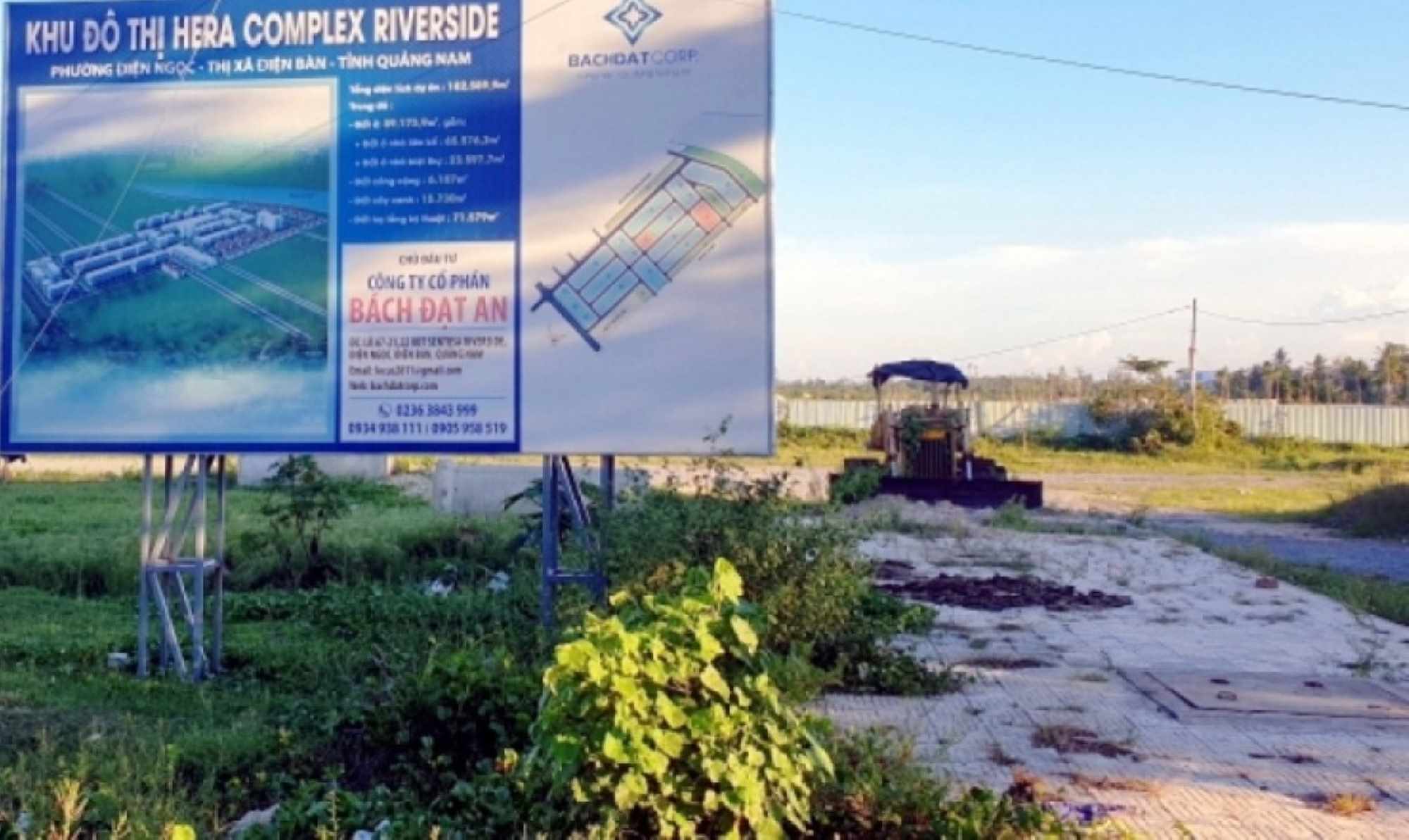 Dự án Khu đô thị Hera Complex Riverside tại thị xã Điện Bàn, tỉnh Quảng Nam. Ảnh: Hoàng Bin
