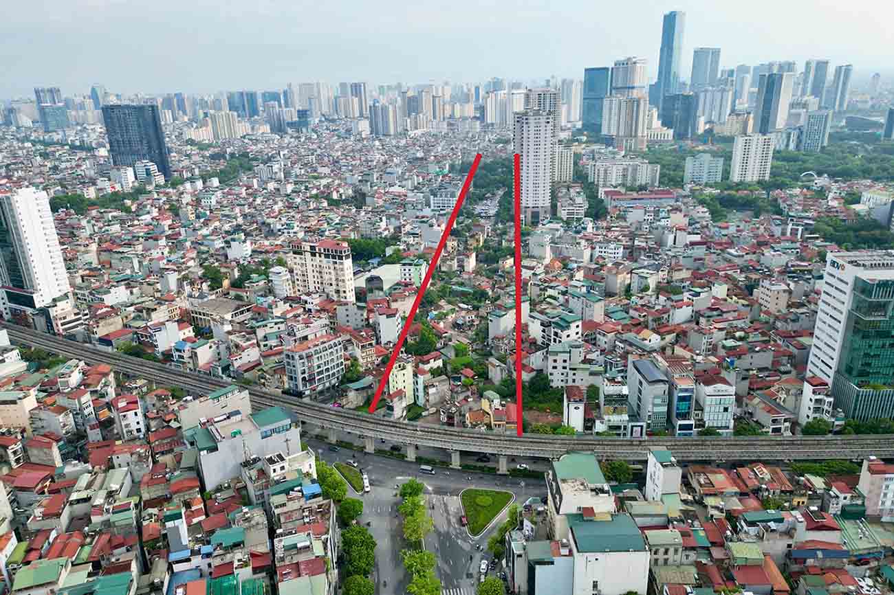 リングリングプロジェクト2.5 Cau Giayのセクション-Dich Vong New Urban Area（Cau Giay地区、ハノイ）。写真：Huu Chanh
