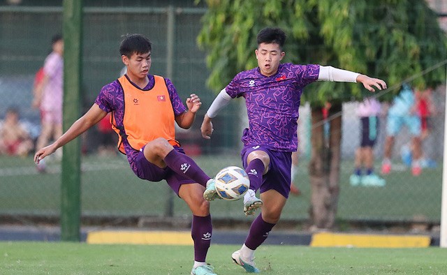 U19 Vietnam has carefully prepared for the U19 Southeast Asia 2024 tournament. Photo: VFF