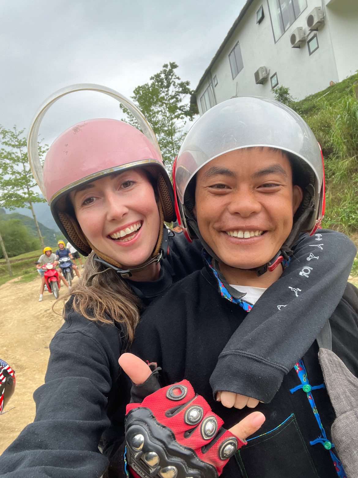 Sarah shares that the Vietnamese male driver is the man who cares about you the most. Photo: NVCC