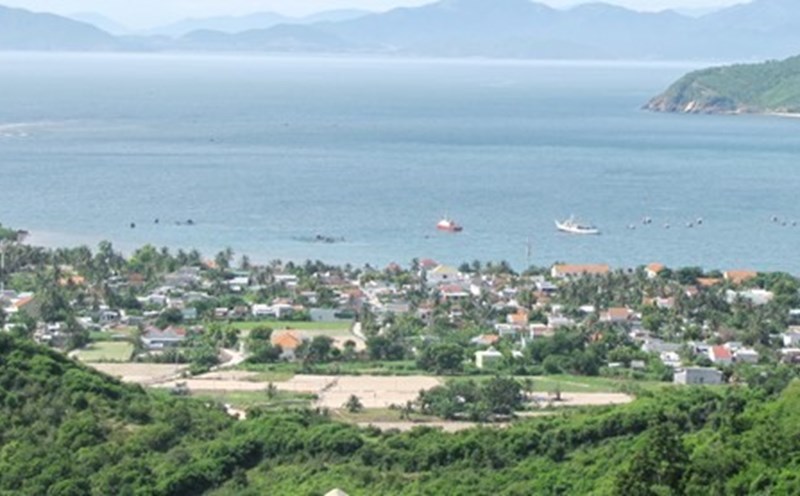 Toàn cảnh xã Ninh Vân - địa điểm du lịch cộng đồng đầu tiên được công bố tại Khánh Hoà. Ảnh: Phương Linh