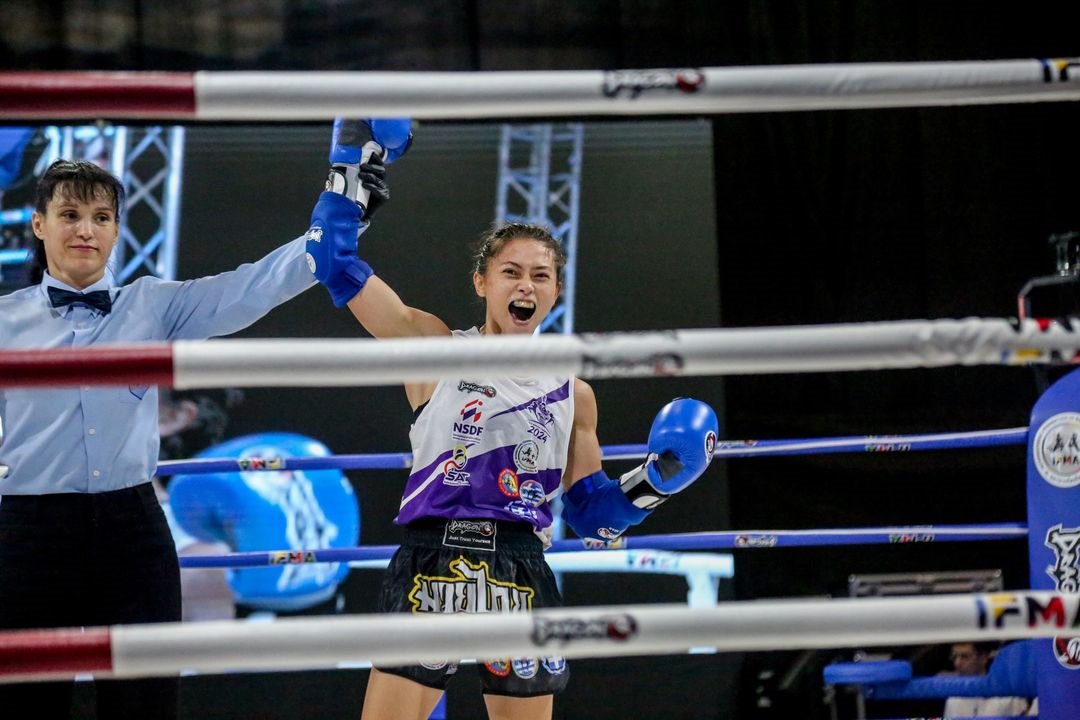  Huỳnh Hà Hữu Hiếu và Lê Hoàng Đức cùng góp mặt tại Giải đấu MTR x RTO ngay sau khi giành huy chương tại Giải Muay Thai thế giới. Ảnh: MTR