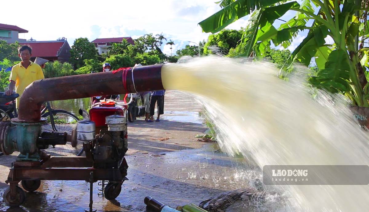 Large capacity pumps are used by many people to pump water from flooded fields out.