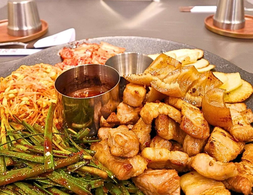 A dish at the Korean restaurant Lee Kwang Soo visited. Photo: Heo Salon