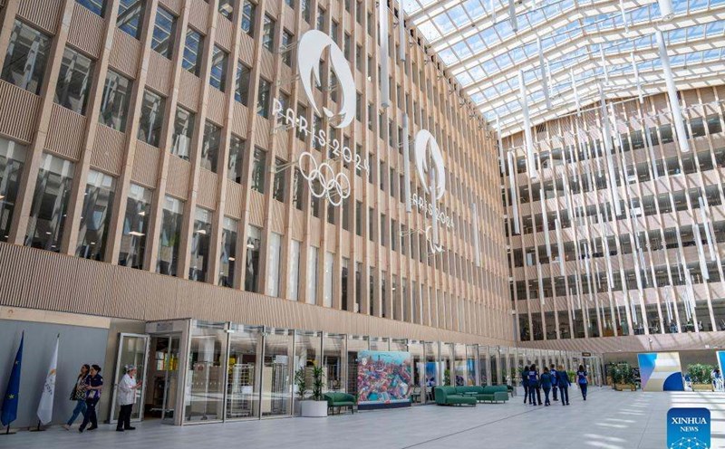 Olympic Paris 2024 sẽ có nhiều ứng dụng công nghệ vào trong các hoạt động. Ảnh: Xinhua