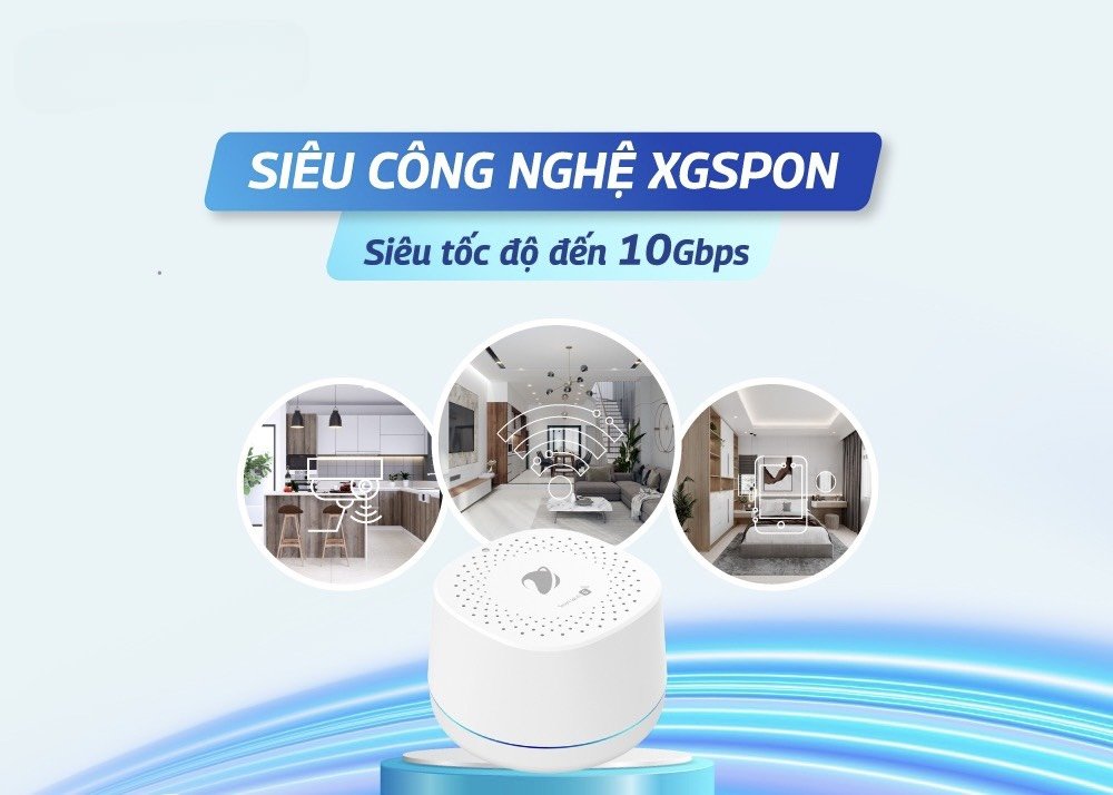 VNPT's new generation Internet connection has a maximum transmission speed of up to 10 Gbps. Photo: Cao Hung