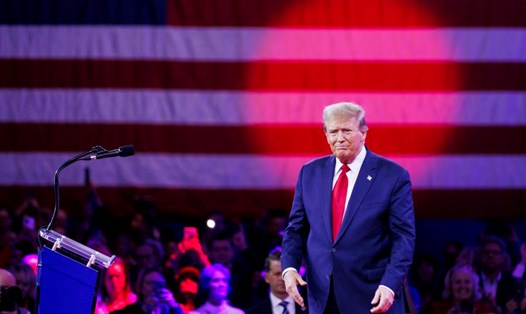 Cựu Tổng thống Mỹ Donald Trump dự Hội nghị Hành động Chính trị Bảo thủ (CPAC) ở Maryland, Mỹ, ngày 24.2.2024. Ảnh: Xinhua