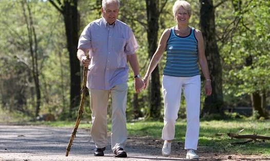 Người cao tuổi nên chú ý tập luyện đi bộ đúng cách nhằm tránh chấn thương. Ảnh: Pixabay