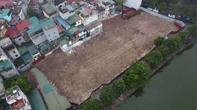 Khu đất xây trường mầm non ở phường Phương Liệt. Ảnh: Vĩnh Hoàng