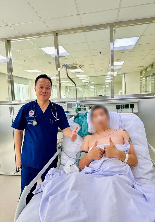 Bệnh nhân hồi phục tốt. Ảnh: BVCC