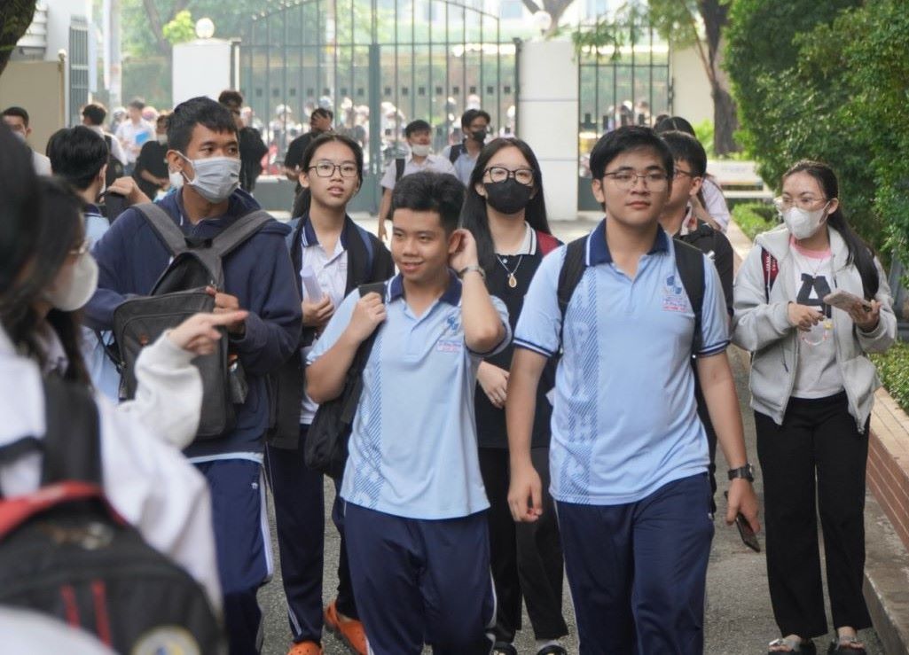 Thí sinh dự thi đánh giá năng lực - Đại học Quốc gia TPHCM năm 2024. Ảnh: Chân Phúc