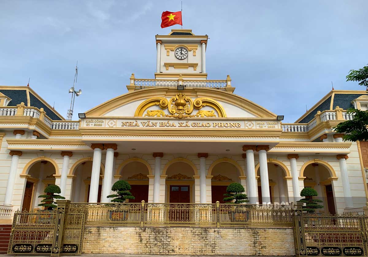 Nhà văn hóa xã Giao Phong (huyện Giao Thủy). Ảnh: Lương Hà