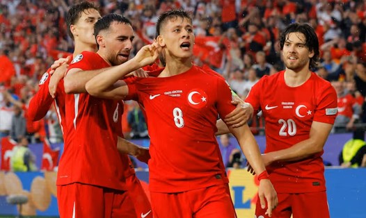Tuyển Thổ Nhĩ Kỳ gặp Áo ở vòng 1/8 EURO 2024. Ảnh: TFF