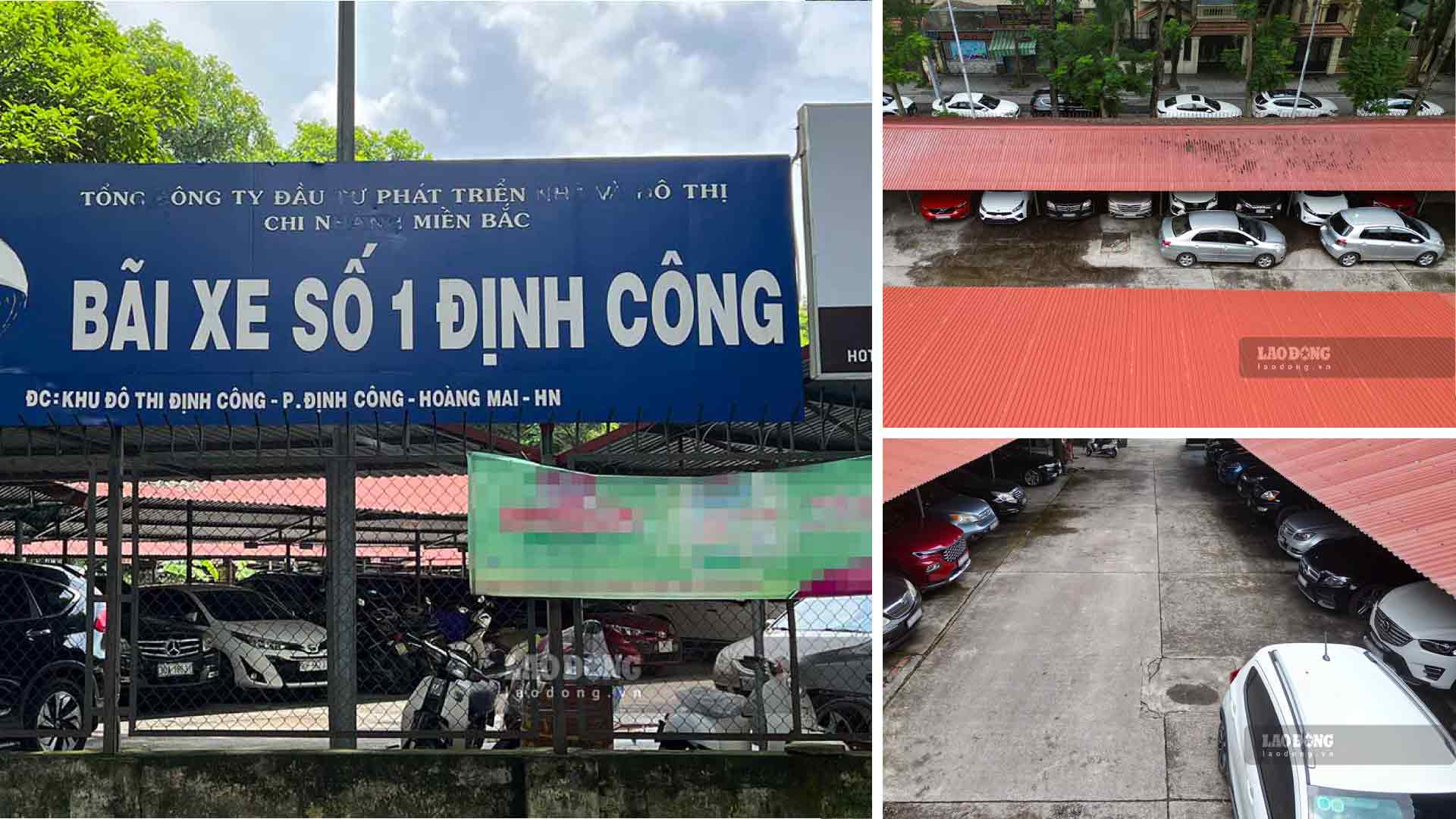 A similar situation also occurs at car park No. 1 Dinh Cong. Photo: PV group.