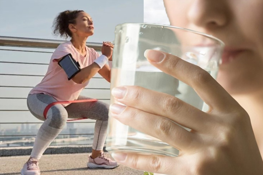 Lý do tại sao bạn nên uống nước ấm sau khi tập thể dục. Đồ hoạ: Thiện Nhân