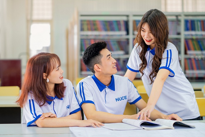 건설대학교 입학 최저 점수는 최고 22점입니다. 사진: HUCE