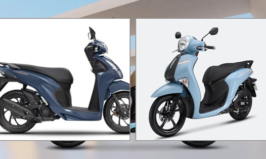 Xe tay ga Honda Vision và Yamaha Janus. Đồ họa: Ngọc Diệp