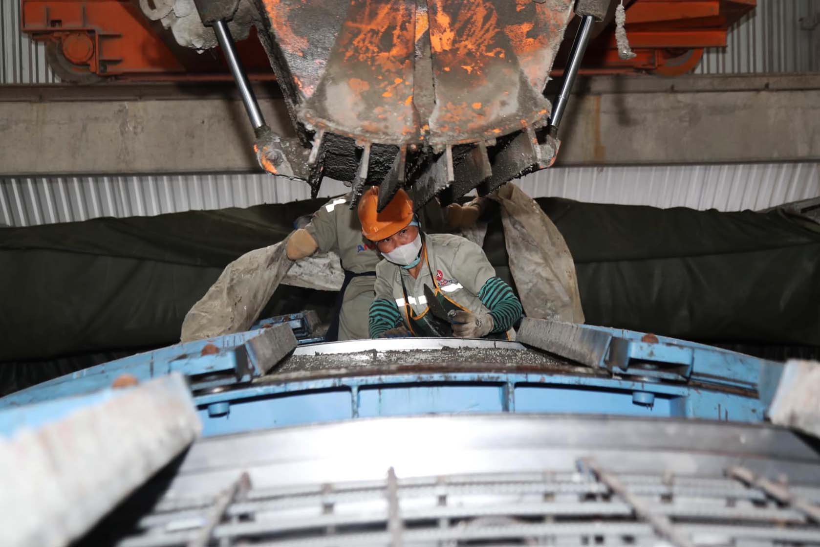 The tunnel shell is produced at a factory in Ha Nam. Photo: Le Khanh