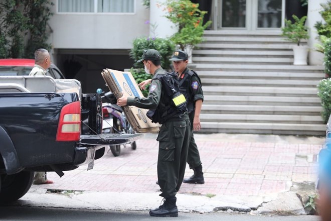 Sáng 19.7, cơ quan điều tra đã khám xét nhà bà Nguyễn Thị Như Loan. Ảnh: Anh Tú