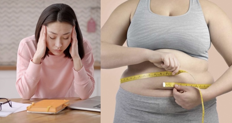 Căng thẳng là một trong những nguyên nhân gây béo phì. Đồ hoạ: Hương Giang 