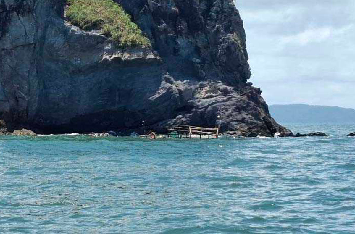 Location of ship in distress. Photo: Hoang Phuong