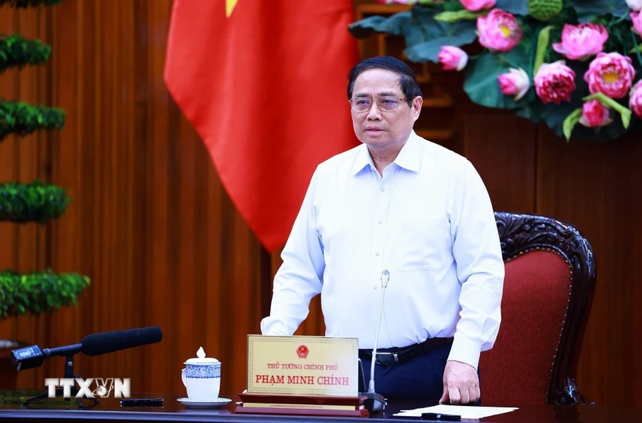 Prime Minister Pham Minh Chinh spoke. Photo: TTXVN