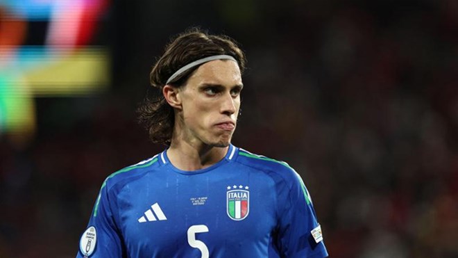 Riccardo Calafiori had an impressive performance at EURO 2024. Photo: AFP