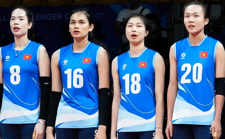 The Vietnamese women's volleyball team still maintains position 32 in the world. Photo: Vietnam Volleyball