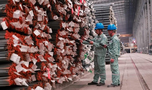 Sản xuất tại nhà máy thép Hòa Phát (Khu công nghiệp Dung Quất, Quảng Ngãi). Ảnh: Hải Nguyễn
