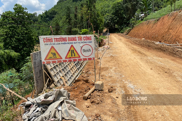 Provincial Road 160, section from National Highway 279 (in Xuan Hoa commune) to Xuan Thuong, Bao Yen district, Lao Cai (Km41- Km63). Photo: Dinh Dai