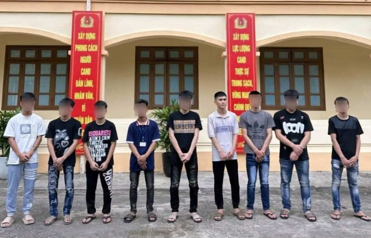 Các đối tượng bị khởi tố. Ảnh: Công an Tp.Ninh Bình