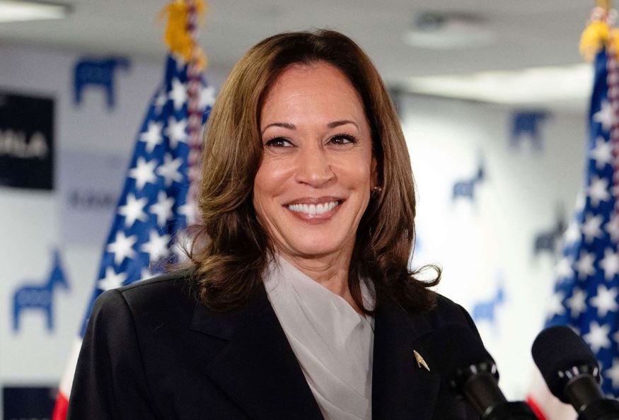 Phó Tổng thống Kamala Harris phát biểu tại trụ sở chiến dịch tranh cử ở Wilmington, Delaware, Mỹ, ngày 22.7.2024. Ảnh: AFP