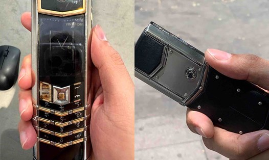 Chiếc điện thoại cục gạch có giá tiền tỉ. Ảnh: Vertu Việt Nam